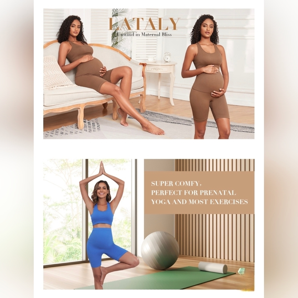 Maternity 2 Piece Lounge/Yoga Outfit #1063 - Picture 8 of 9